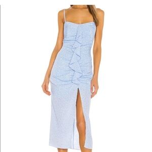 Baby Blue Floral Dress